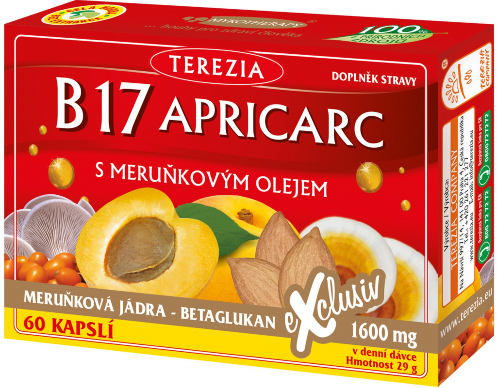 Terezia Company B17 Apricarc s meruňkovým olejem 60 kapslí