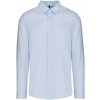 Pánská Košile Pánská popelínová košile Treat pruhovaná bledá modrá