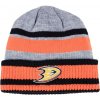 Čepice Pánská Zimní Čepice Anaheim Ducks adidas NHL Heathered Grey Beanie