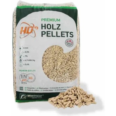 Rettenmeier HD + Premium A1 pelety dřevěné 6 mm 15 kg smrk – HobbyKompas.cz