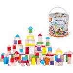 Viga dřevěná stavebnice 100 kostek – Zboží Mobilmania