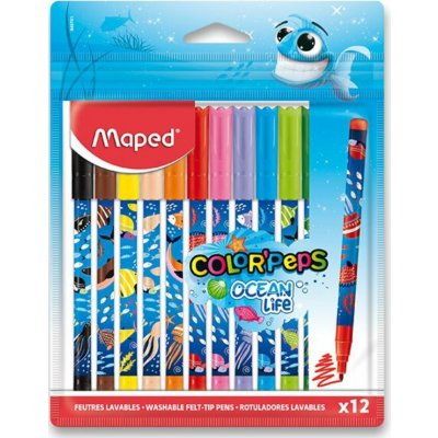 Maped Color'Peps Ocean Life Decorated 12 ks 5701 – Zbozi.Blesk.cz