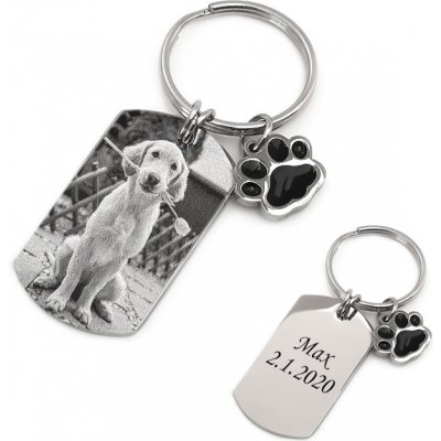 Přívěsek na klíče Ocelový Tag s psí packou AE 727066 – Hledejceny.cz
