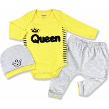 Miniworld 3dílný set pro miminka Queen žlutý