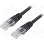 Gembird PP12-2M/BK Patch RJ45, cat. 5e, UTP, 2m, černý – Zboží Živě