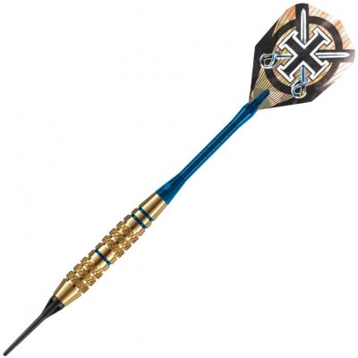 Sada soft šipek Harrows Corsair 16gr K2 modré, brass – Zboží Mobilmania
