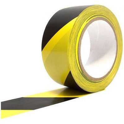 Manutan Expert Rocol Samolepicí vyznačovací páska 33 m x 50 mm žlutá černá 12 ks – Zboží Dáma