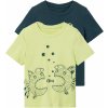 Dětské tričko lupilu Chlapecké triko 2 kusy petrolejová/zelená