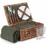 Willow Direct Piknikový koš GREEN CLASSIC proutěný pro 2 osoby s dekou – Zboží Dáma