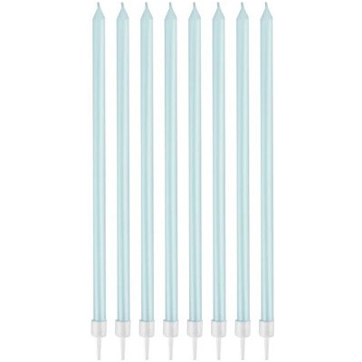 Godan Dortové svíčky dlouhé s držátky modré – Sleviste.cz