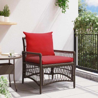 Omaxi 882325 Zahradní křeslo Hnědá 60 x 70 x 78cm polyratan – Hledejceny.cz