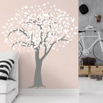 INSPIO Samolepka na zeď - Strom s listy velký stromy rozměry 165x160 – Zboží Dáma