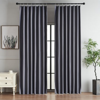 4Home Zatemňovací závěs s kroužky Dublin šedá, 150 x 250 cm – Zboží Dáma