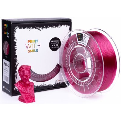 Print with smile PET-G rapsberry pink, 1,75 mm, 1 kg – Zboží Živě