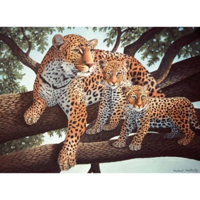 STM Creatoys Malování velké Royal Leopard s mláďaty – Zboží Mobilmania