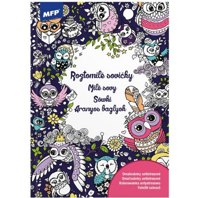 MFP 5301033 omalovánky antistresové Roztomilé sovičky 210x296 – Zboží Dáma