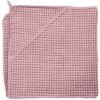 Osuška pro miminko Ceba Ručník s kapucí Waffle Line 100x100 Silver Pink