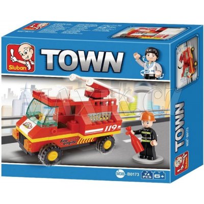 Sluban B0173 Town Malé hasičské auto 74 ks – Zboží Mobilmania