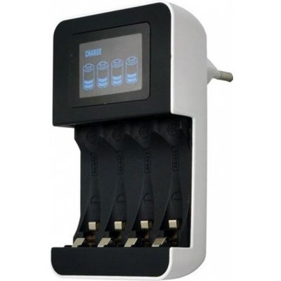 Solight nabíječka s LCD displejem AC 230V 450mA 4 kanály AA/AAA řízená mikroprocesore – Zboží Dáma