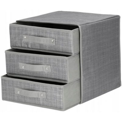 Springos Úložný box se zásuvkami 30x30x30 cm HA3018 šedý