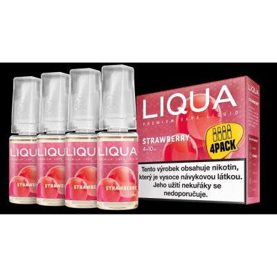 Ritchy Liqua Elements 4Pack Strawberry 4 x 10 ml 6 mg – Hledejceny.cz