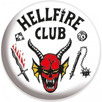 Pyramid International Placka Stranger Things - Hellfire Club – Zboží Mobilmania