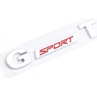 Samolepka 3D logo GT SPORT - red – Zbozi.Blesk.cz