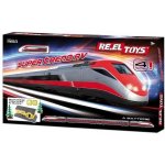RE.EL Toys sada Super treno AV na baterie délka soupravy 62 cm 6 variant sestavení. – Sleviste.cz