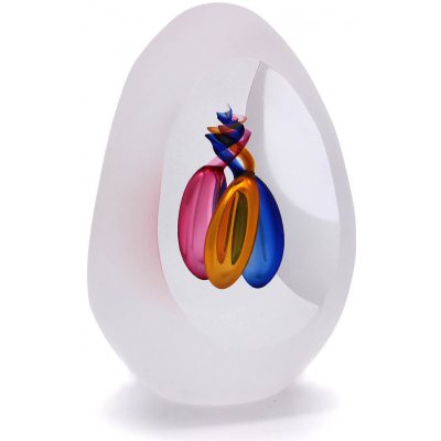 Artcristal Bohemia Broušené těžítko trojbrus - dekor 06 Barva: Modrá / Růžová / Topaz, Výška: 7 cm – Hledejceny.cz
