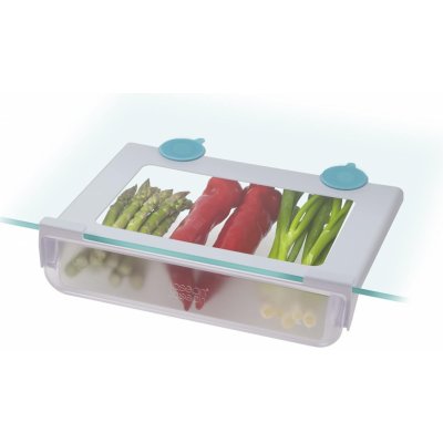 Organizér do lednice FRIDGESTORE 851664 31 cm, bílá, plast, Joseph Joseph – Sleviste.cz