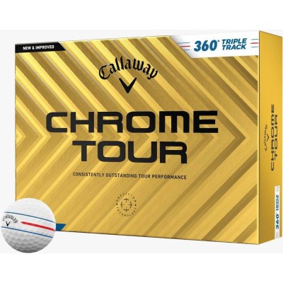 Callaway Chrome Tour 360 Triple Track bílé 3 x 3 ks – Zboží Mobilmania