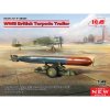 Sběratelský model ICM British WWII Torpedo Trailer 2x options 48405 1:48
