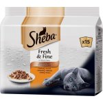 Sheba Fresh & Fine Drůbeží výběr ve šťávě 15 x 50 g – Zboží Mobilmania