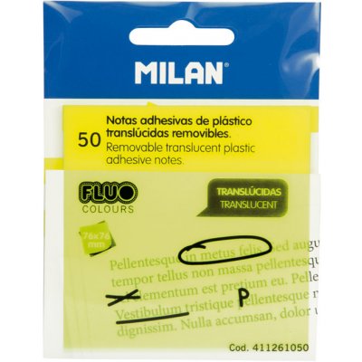 MILAN Blok lep MILAN FLUO PVC 76 x 76 mm žlutý – Hledejceny.cz