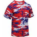 Tričko Rothco TRIKOLORA CAMO ČERVENO-MODRO-BÍLÉ – Zboží Dáma