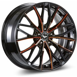 Barracuda Project THREE 10x20 5x112 ET43 gloss black flash orange