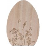Dřevěné vejce květinový motiv, 15 cm – Hledejceny.cz