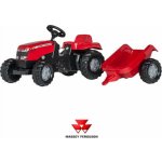 Rolly Toys Massey Ferguson Traktor šlapací s přívěsem – Zboží Mobilmania