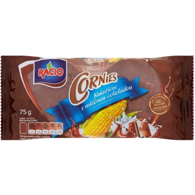 Racio Cornies kukuřičné s mléčnou čokoládou 75 g – Sleviste.cz