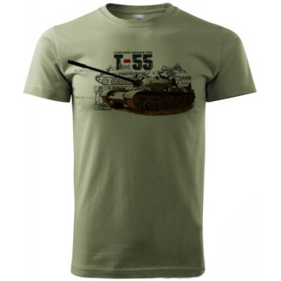 Striker tričko Tank T-55 olivová – Zboží Mobilmania