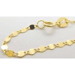 Klenoty Budín Dámský hladký zlatý náramek H7108 – Sleviste.cz