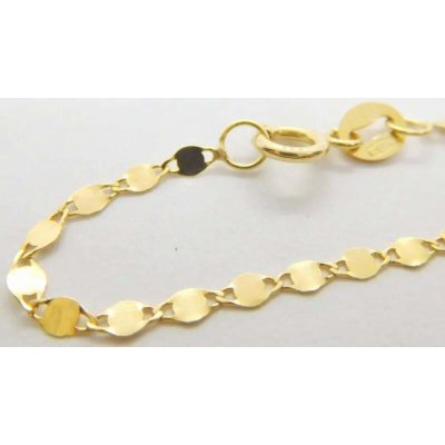 Klenoty Budín Dámský hladký zlatý náramek H7108 – Sleviste.cz