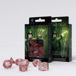 Sada 7 kostek Elvish dice set průhledná/červená SELV09 – Zbozi.Blesk.cz