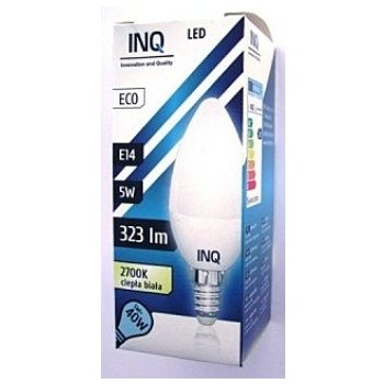 INQ LED žárovka E14svíč.5W B37 Teplá bílá