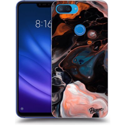 Pouzdro Picasee silikonové Xiaomi Mi 8 Lite - Cream černé – Zbozi.Blesk.cz