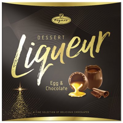Figaro Šišky z mléčné čokolády plněné vaječným a čokoládovým likérem 220 g – Zboží Dáma