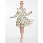 ORSAY Zeleno-krémové dámské košilové midi šaty – Zboží Mobilmania