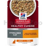 Hill's Science Plan Adult Sterilised Cat Chicken & Veg stew 12 x 80 g – Hledejceny.cz