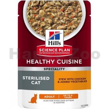 Hill's Science Plan Adult Sterilised Cat Chicken & Veg stew 12 x 80 g