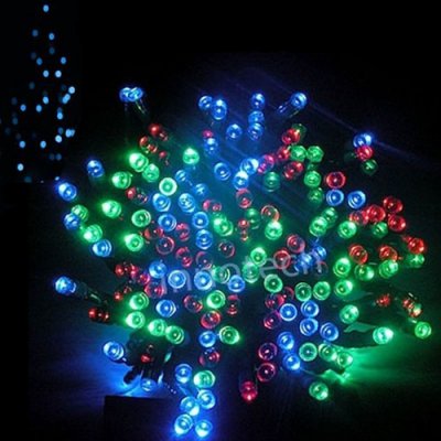 DENR Vánoční světelný řetěz 300 LED venkovní Barva: Modrá – Hledejceny.cz